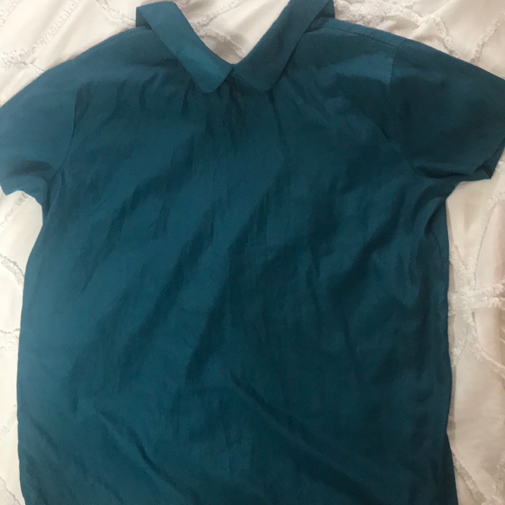 American Apparel Teal Blouse
